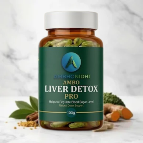 Ambo Liver Detox Pro Capsules | Supports Liver Detox & Healthy Liver Function | Promotes Digestion & Metabolism | 60 Capsules