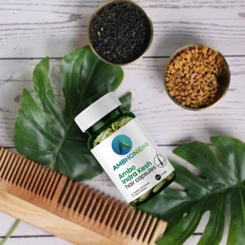Ambo Indra Kesh Hair Growth Capsules | Ayurvedic Formula for Strong, Thick & Healthy Hair