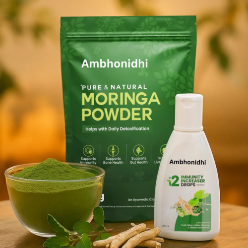 I2 Immunity Increaser & Moringa Leaf Powder to Booster Immunity