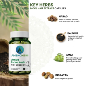 Ambo Indra Kesh Hair Growth Capsules | Ayurvedic Formula for Strong, Thick & Healthy Hair