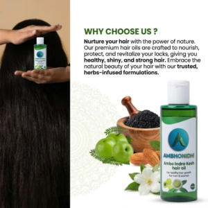 Ambo Indra Kesh Hair Growth Oil | Ayurvedic Nourishment for Strong, Thick & Healthy Hair