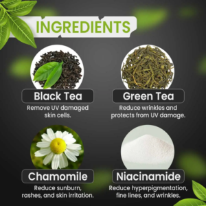 3 Black Tea Face Wash | For Glowing Skin With Black Tea And Green Tea Leaves