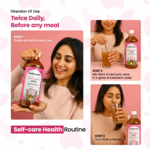 HerCycle Juice – Ayurvedic Women Health Tonic for Hormonal Balance & Regular Periods | 1L