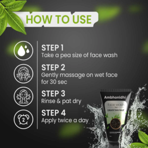 5 Black Tea Face Wash | For Glowing Skin With Black Tea And Green Tea Leaves