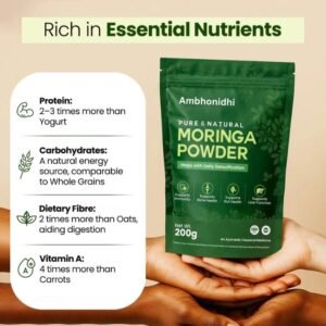 Moringa Powder 200g | Natural Drumstick Leaf Powder for Energy, Immunity & Vitality
