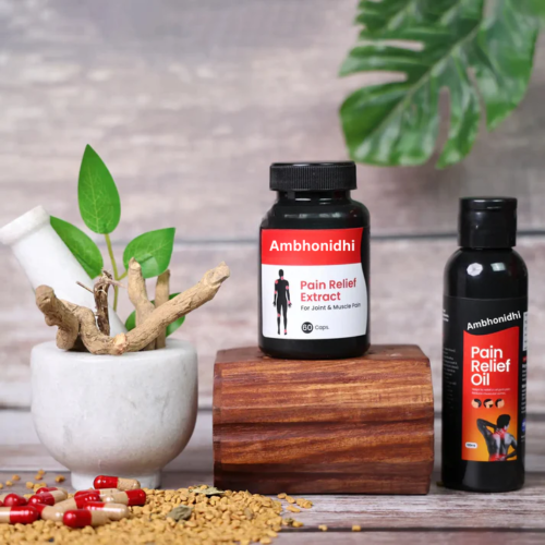 Ambhonidhi Pain Relief Oil and Extract Capsule For Joint & Muscle Pain