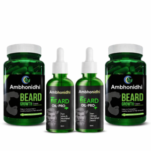 Beard Growth Oil and Capsule for Strong & Healthy Beard Growth
