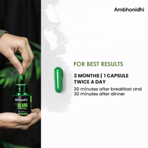 Beard Growth Oil and Capsule for Strong & Healthy Beard Growth