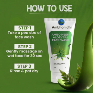 Ambo Neem Aloevera Face Wash for Acne & Pimple – 100 ML