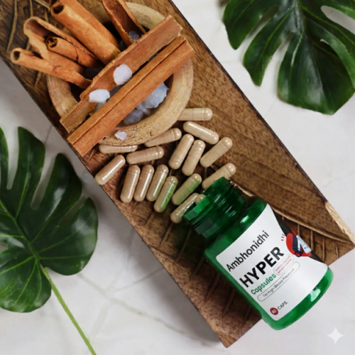Ambhonidhi Hyper Capsules | Ayurvedic Wellness Support for Heart & Stress Balance