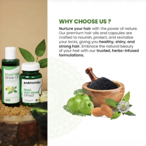 Mool Hair Growth Oil and Capsule For Strong & Healthy Hair Growth